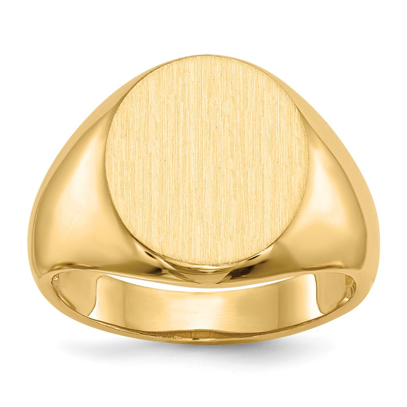 14K gold signet ring