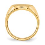 14K 14.0 x18. Open Back Mens Signet Ring view