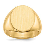 14K 14.0 x18. Open Back Mens Signet Ring view