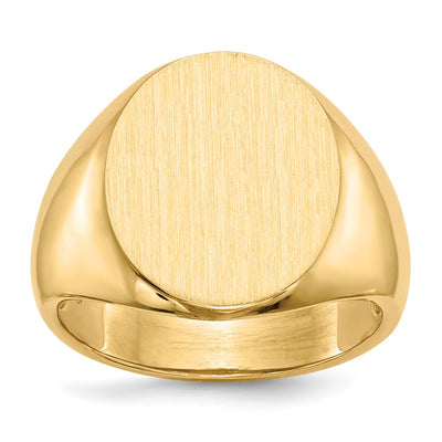 14K gold signet ring