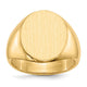 14K 14.0 x18. Open Back Mens Signet Ring