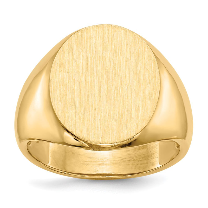 14K gold signet ring