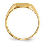 14K 10.5x12.0mm Closed Back Signet Ring view