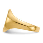 14K 10.5x12.0mm Closed Back Signet Ring view