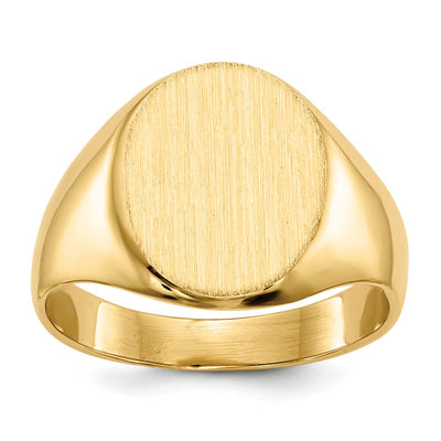 14K gold signet ring