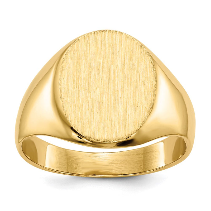 14K gold signet ring