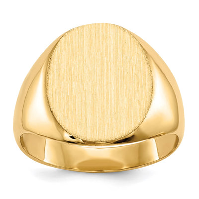 14K gold signet ring