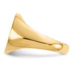14K 12.5x14.0mm Closed Back Signet Ring view