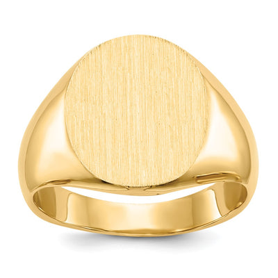 14K gold signet ring