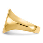 14K 11.0x15.0mm Closed Back Mens Signet Ring view