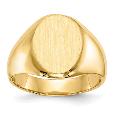 14K gold signet ring