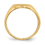 14K 11.5x16.0mm Closed Back Mens Signet Ring view