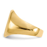 14K 11.5x16.0mm Closed Back Mens Signet Ring view
