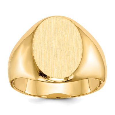 14K gold signet ring