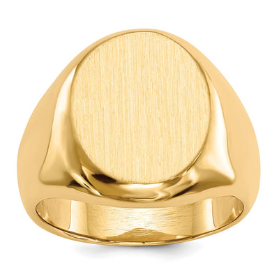 14K gold signet ring