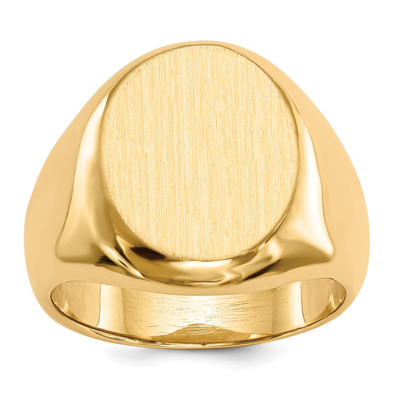 14K gold signet ring