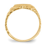 14K 10.5x13.0mm Closed Back Mens Signet Ring view