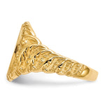 14K 10.5x13.0mm Closed Back Mens Signet Ring view