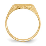 14K 13.0x17.0mm Closed Back Mens Signet Ring view
