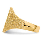 14K 13.0x17.0mm Closed Back Mens Signet Ring view