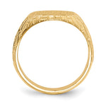 14K 12.0x15.0mm Closed Back Mens Signet Ring view