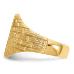 14K 12.0x15.0mm Closed Back Mens Signet Ring view