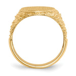 14K 14.0x17.0mm Open Back Mens Signet Ring view