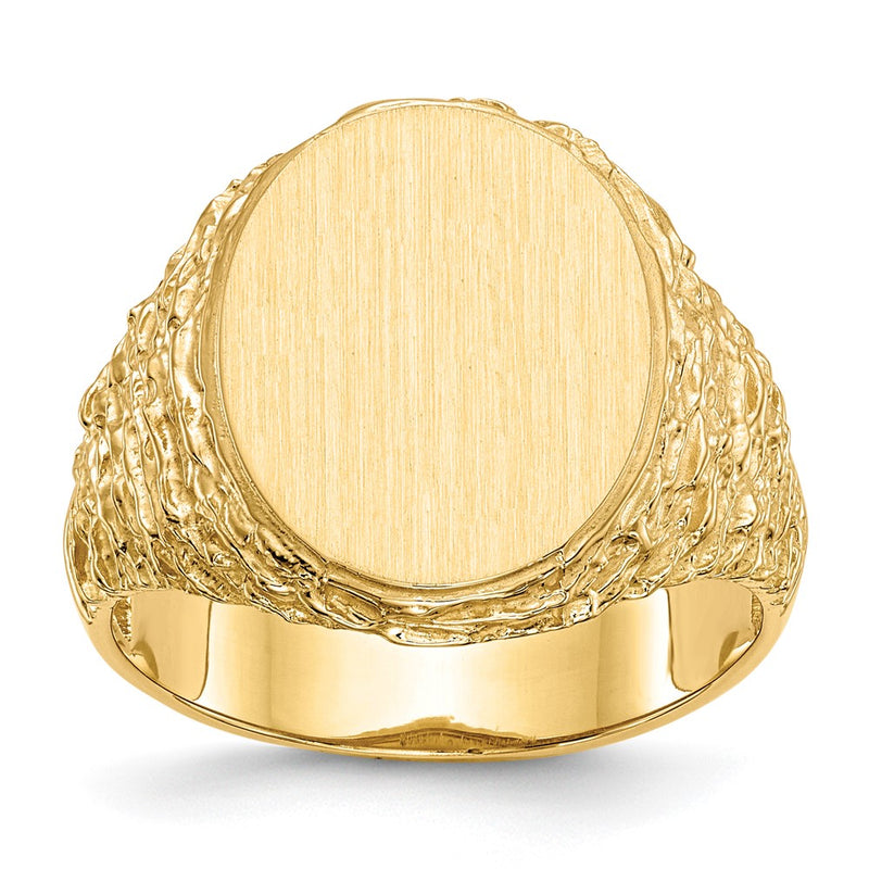 14K gold signet ring