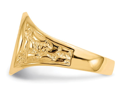 14k Yellow Gold Rings Style RS165 - Classique Jewelry Inc.