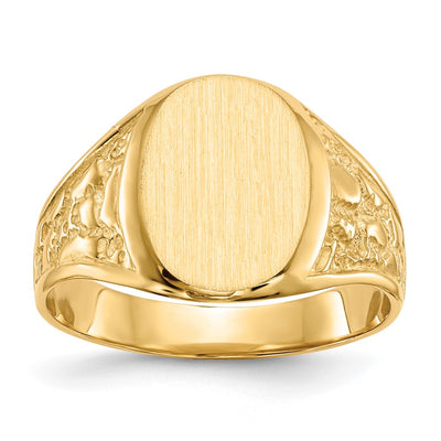 14K gold signet ring