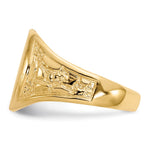 14K 11.5x15.0mm Open Back Mens Signet Ring view