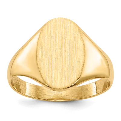14K gold signet ring