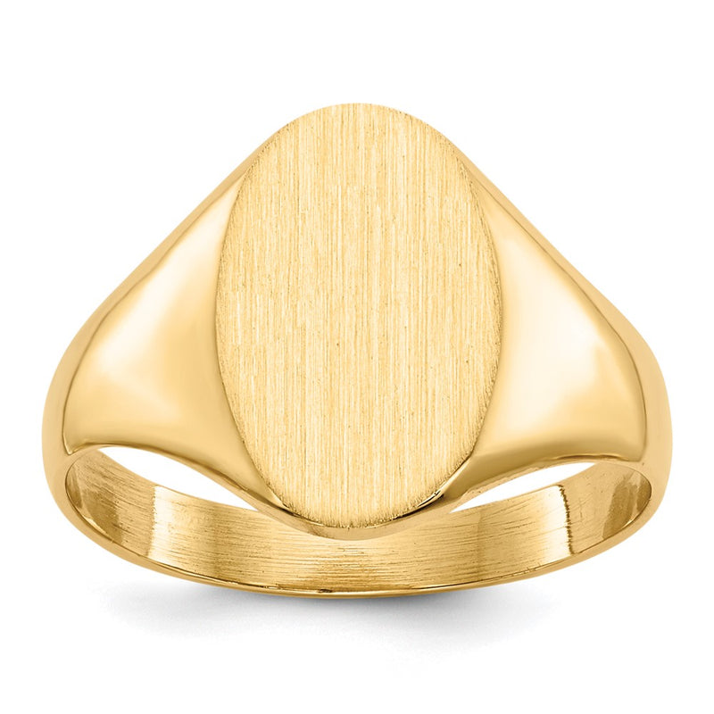 14K gold signet ring
