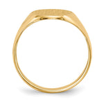 14K 10.0x14.0mm Closed Back Signet Ring view