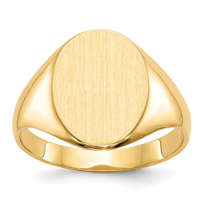 14K gold signet ring
