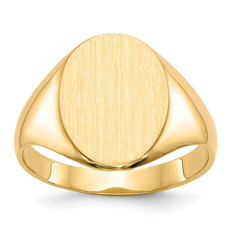 14K gold signet ring