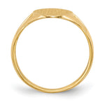 14K 9.0x16.5mm Closed Back Signet Ring view
