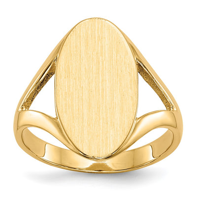 14K gold signet ring