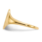 14K 8.5x12.0mm Open Back Signet Ring view