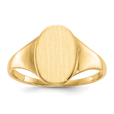 14K gold signet ring