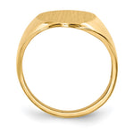 14K 12.0x17.0mm Open Back Signet Ring view
