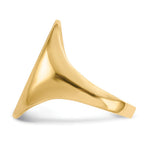 14K 12.0x17.0mm Open Back Signet Ring view