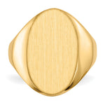 14K 12.0x17.0mm Open Back Signet Ring view