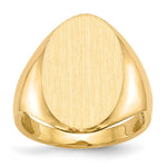 14K 12.0x17.0mm Open Back Signet Ring view