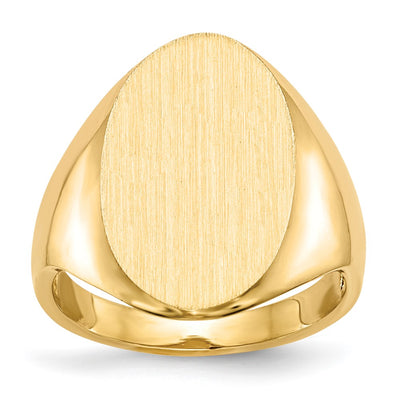 14K gold signet ring