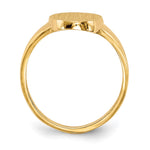 14K 9.0x14.5mm Closed Back Signet Ring view