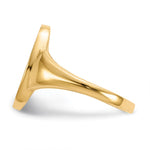 14K 9.0x14.5mm Closed Back Signet Ring view