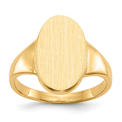 14K gold signet ring