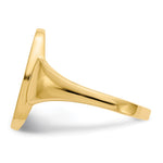 14K 9.0x14.5mm Open Back Signet Ring view
