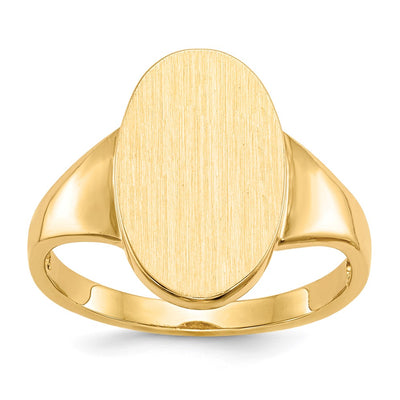 14K gold signet ring
